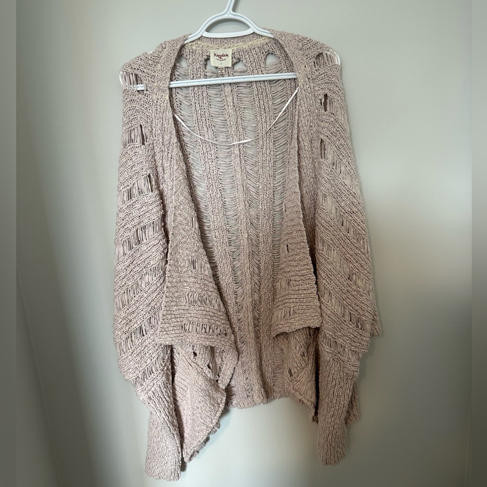 Soft ripped look cardigan